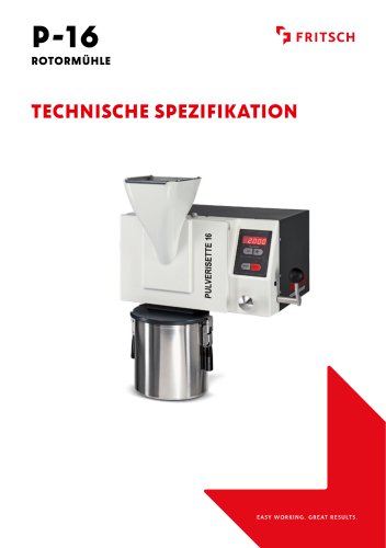 Technische Spezifikation P-16