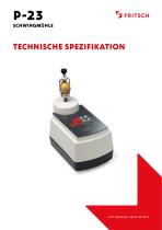 Technische Spezifikation P-23 | P-23 Glove Box