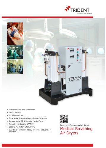 Desiccant Compressed Air Dryer - Medical Breathing Air Dryers