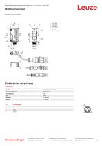 Technisches Datenblatt Einstrahl-Sicherheits-Lichtschranke Sender - 3