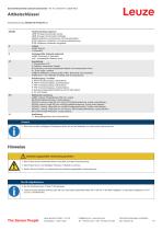 Technisches Datenblatt Einstrahl-Sicherheits-Lichtschranke Sender - 5