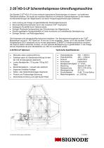 Z-20 HD-S-LP Scherenholzpresse Umreifungsmaschine - 2