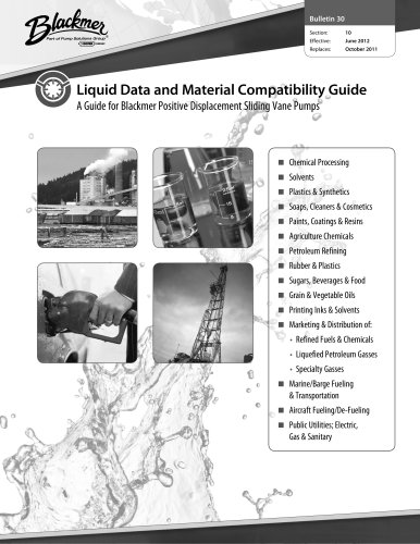 Liquid Data & Material Comapatability Guide