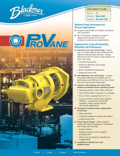 ProVane® Pumps