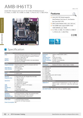 AMB-IH61T3 (Mini-ITX)