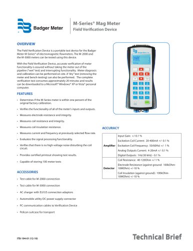 M-Series Field Verification Device