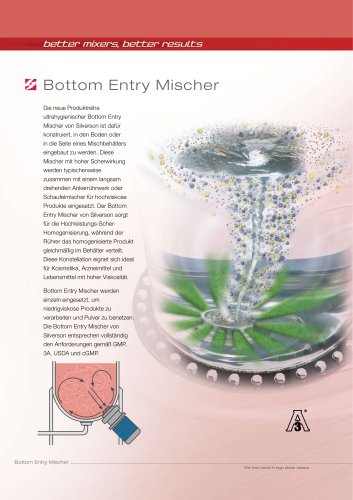 Bottom Entry Mischer