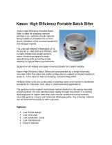 Kason High Efficiency Portable Batch Sifter