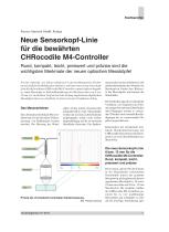 Dickenmessung für Behälterglas - neue Sensoren und optische Messköpfe - 1