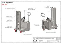 Drum Lifter - DTP08-R500-SS - Technical Drawings (Manual drum lifter DTP08-R500-SS)