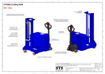 Motorized drum lifter - DTP08 Series - Technical Drawings (Motorized drum lifter DTP08 Series)