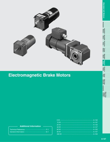 Electromagnetic Brake Motors