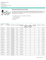 EZS II Series Motorized Linear Slides