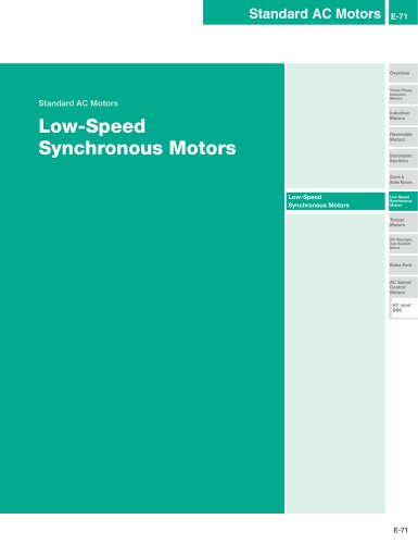 SMK Series Low-Speed Synchronous Motors