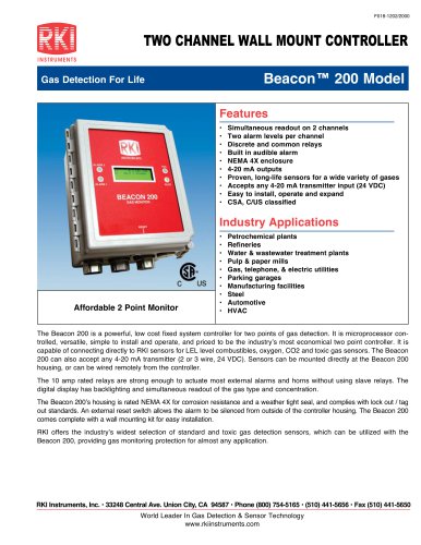 Beacon 200 data sheet