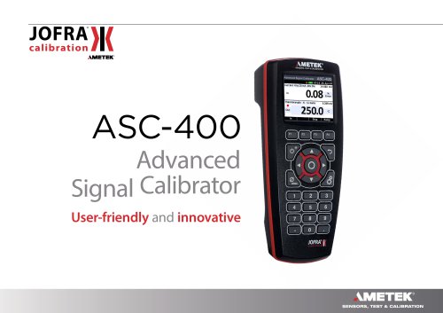 ASC-400 Multifunction Process Calibrator