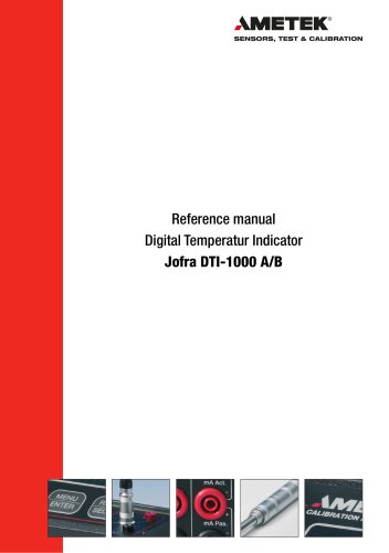 DTI-1000 Temperature Indicator Reference Manual