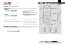 HPC50 Series Pressure Calibrator Datasheet bar
