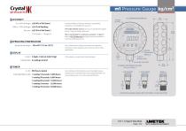 M1 Digital Pressure Gauge kg Datasheet