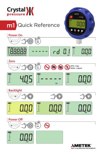 m1M Digital Pressure Gauge Manual