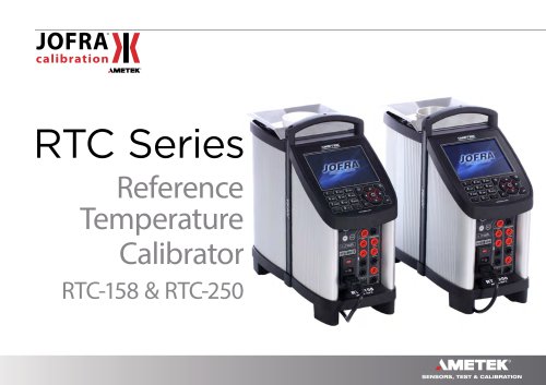 RTC 158-250 Series Temperature Calibrator Datasheet