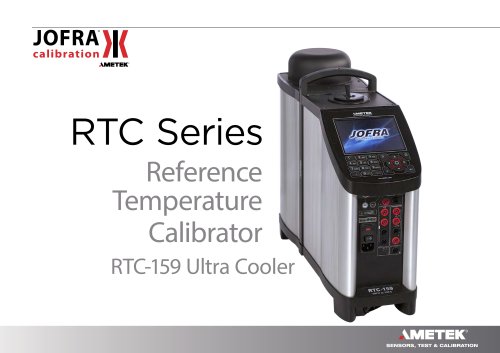 RTC 159 Series Temperature Calibrator Datasheet