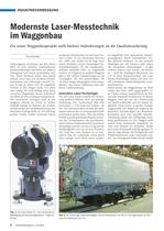 Modernste Laser-Messtechnik im Waggonbau - 1