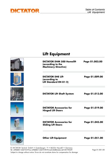 Lift Equipment