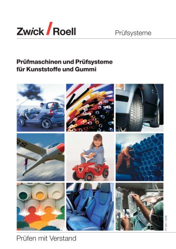 Prüfmaschinen und Prüfsysteme für Kunststoffe und Gummi