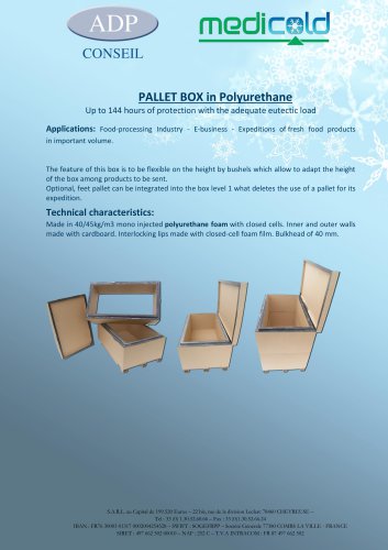 PALLET BOX in Polyurethane