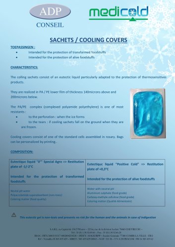 SACHETS / COOLING COVERS