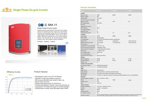 APM Single-phase on-grid inverter Specification