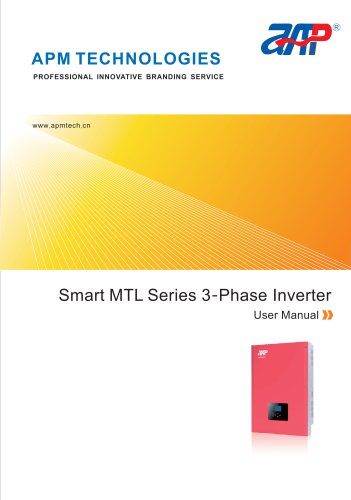 USER MANUAL of three phase solar power inverters