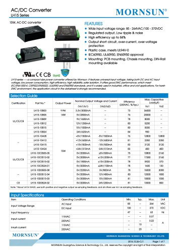 84% High Efficiency LH15