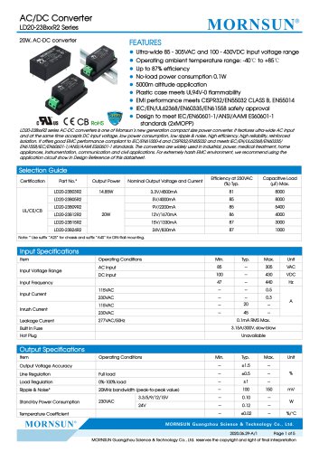 AC/DC Converter LD20-23BxxR2