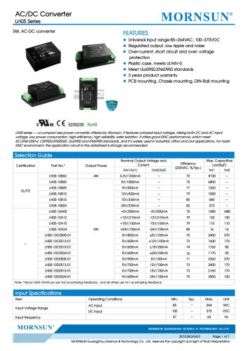 Compact Size Power Converte LH05