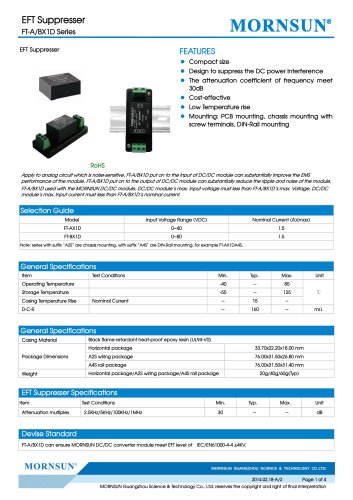 FT-BX1D / Pulse Suppressor