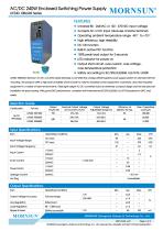 MORNSUN 240W  AC/DC DIN Rail Power Supply LIF240-10BxxR2