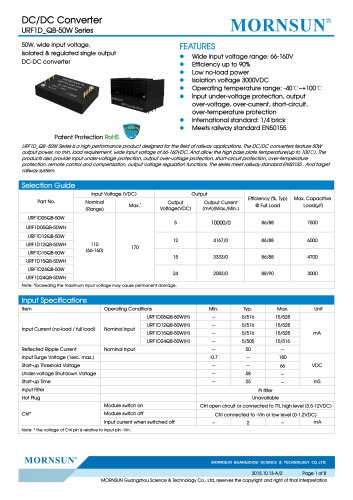 URF1D_QB-50W  Meets railway standard EN50155