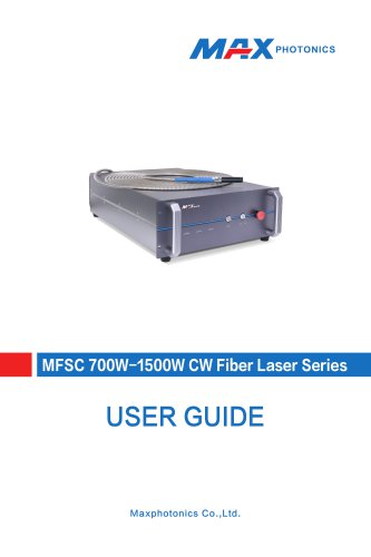 700W-1500W(G3) Single-module CW Fiber Laser V1.3