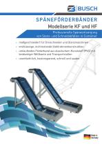 BUSCH Späneförderbänder - Modellserie KF und HF