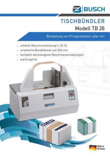 BUSCH Tischb&uuml;ndler - Modell TB 26