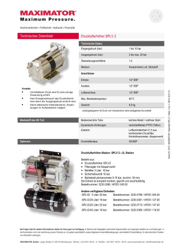 Drucklufterhöher SPLV 2