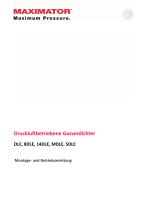 Montage- und Betriebsanleitung Druckluftbetriebene Gasverdichter - 1