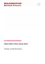 Montage- und Betriebsanleitung Druckluftnachverdichter - MPLV4, MPLV7, SPLV3, SPLV10, GPLV5 - 1