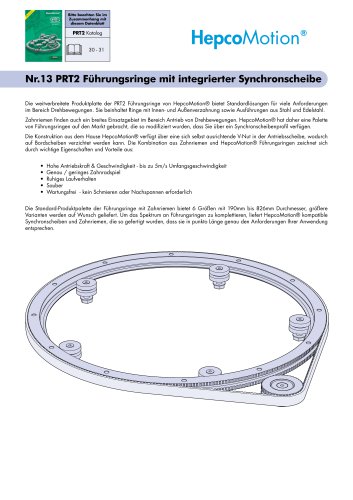 PRT2 Nr.13 Führungsringe mit integrierter Synchronscheibe