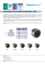 V-Nut-Lager mit kontrollierter Lagerhöhe – CHK - 1