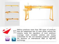 Weihua products of double girder gantry crane