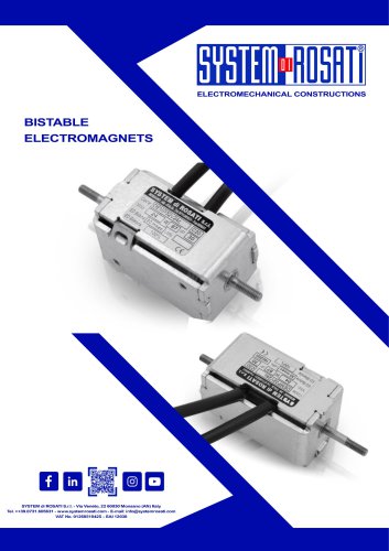 Catalogue bistable electromagnets