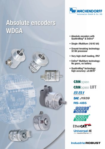 Absolute encoders WDGA